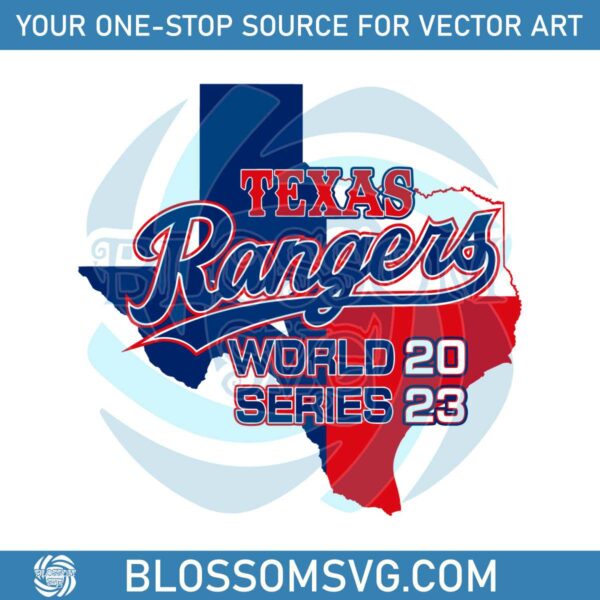Texas Rangers World Series 2023 SVG Cutting Digital File