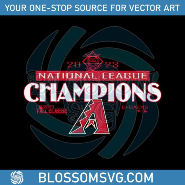 Arizona Diamondbacks 2023 National League Champions SVG
