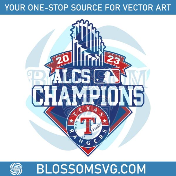 Baseball ALCS Champions 2023 Texas Rangers SVG Download