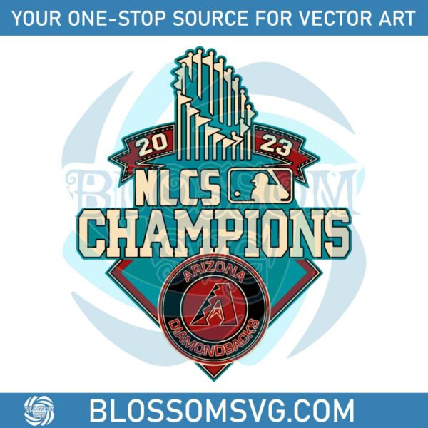 Retro NLCS 2023 Champions Arizona Diamondbacks SVG File