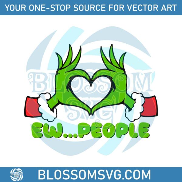 retro-ew-people-grinch-hand-svg-digital-cricut-file