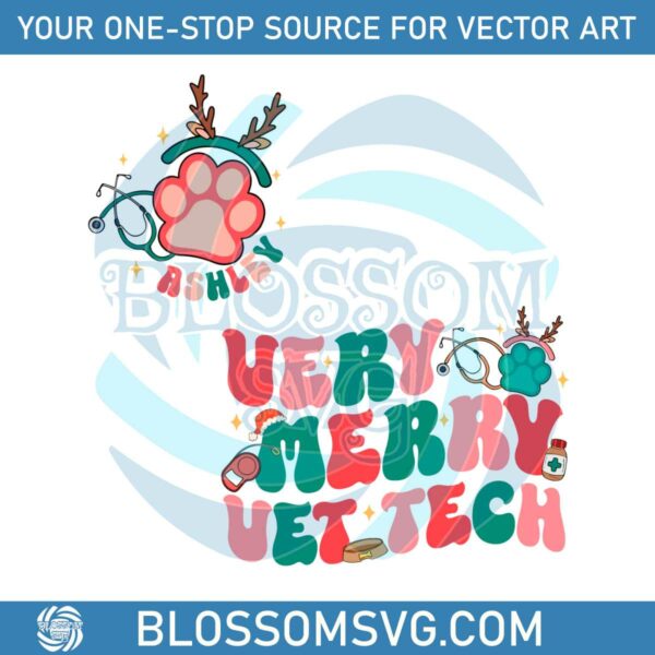 very-merry-vet-tech-veterinary-technician-svg-for-cricut-files