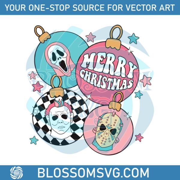 horror-characters-merry-christmas-ornaments-svg-file