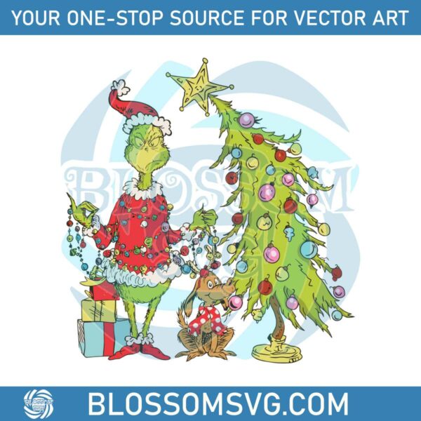 retro-grinch-christmas-tree-svg-graphic-design-file