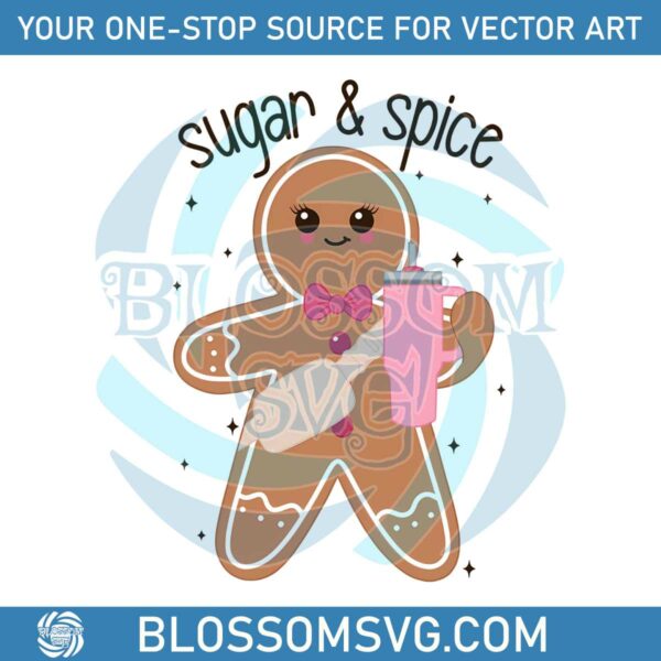 retro-sugar-and-spice-boujee-gingerbread-png-download