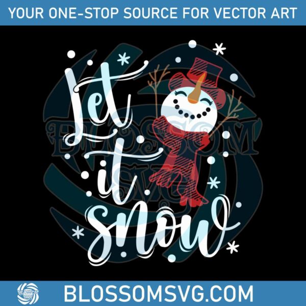 let-it-snow-christmas-snowman-svg-digital-cricut-file