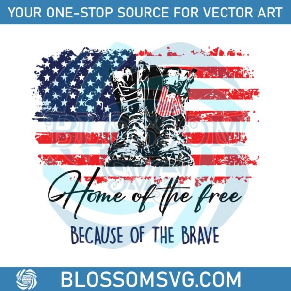 home-of-the-free-because-of-the-brave-svg-cricut-files