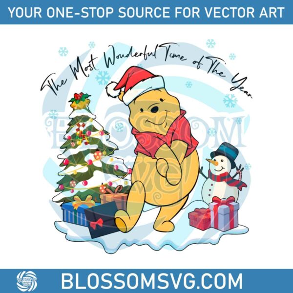 Wonderful Time Of The Year Winnie The Pooh PNG File