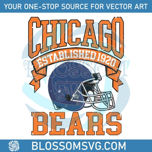 vintage-chicago-bears-football-est-1920-svg-cricut-files