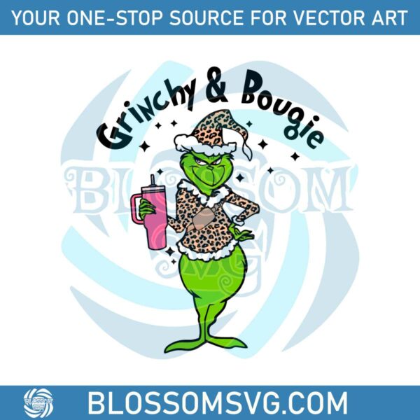 leopard-grinchy-and-bougie-svg-graphic-design-file