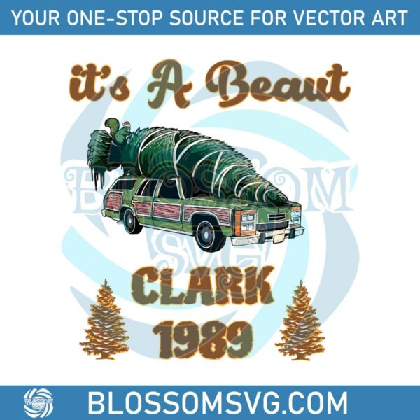 Vintage Its A Beaut Clark 1989 SVG Graphic Design File