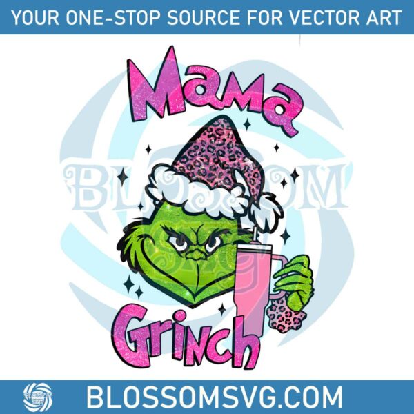 glitter-mama-grinch-christmas-png-sublimation-download