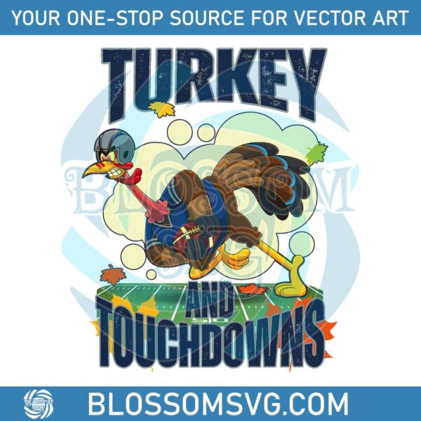 Dallas Cowboys Thanksgiving Turkey and Touchdowns PNG