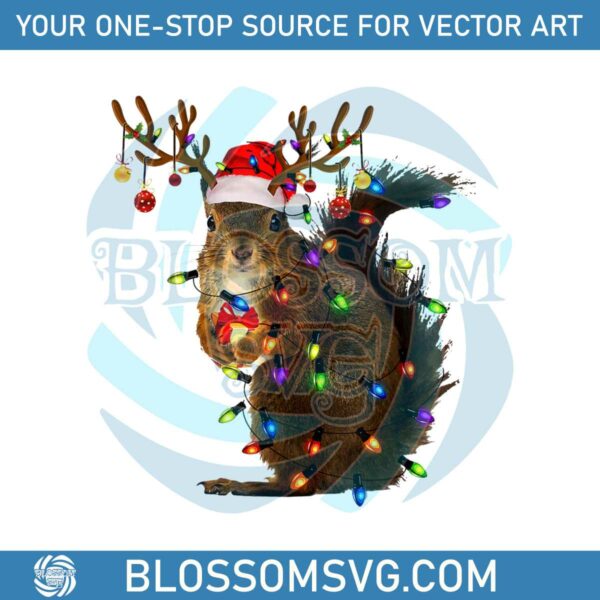 retro-christmas-squirrel-lights-png-sublimation-file
