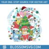 bluey-characters-merry-christmas-png-sublimation-file