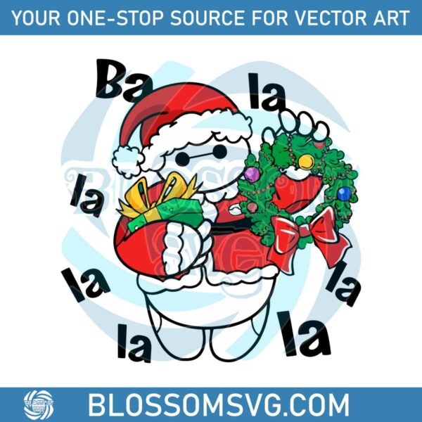 funny-baymax-christmas-wreath-svg-digital-cutting-file