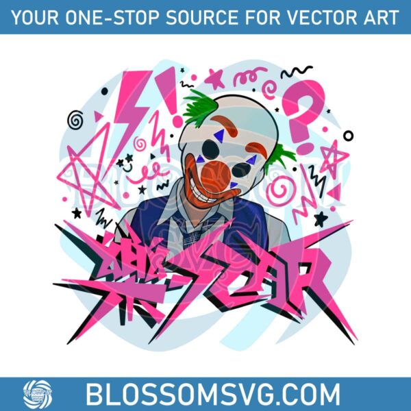 Stray Kids Rockstar Fanart Clown PNG Sublimation Design