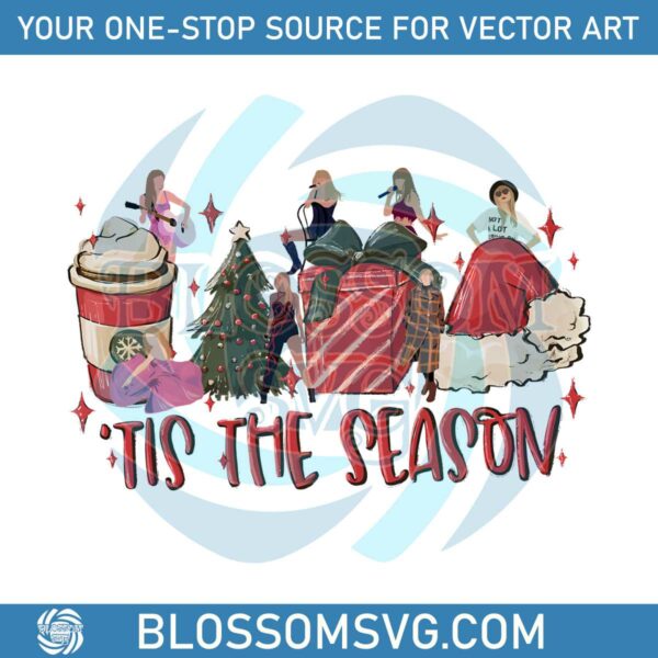 vintage-tis-the-season-taylor-swift-png-sublimation-design