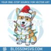 cute-corgi-christmas-lights-santa-hat-svg-digital-cricut-file