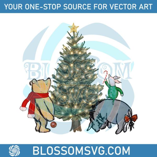 winnie-the-pooh-christmas-piglet-and-eeyore-png-file