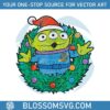 cute-toy-story-alien-christmas-wreath-png-download-file