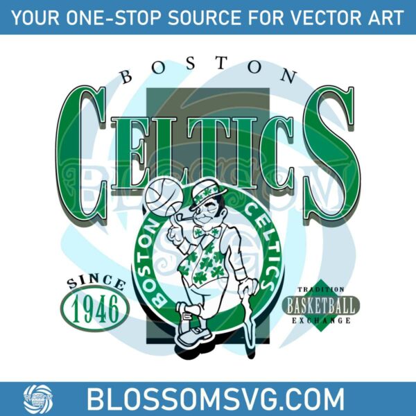 retro-boston-celtics-basketball-svg