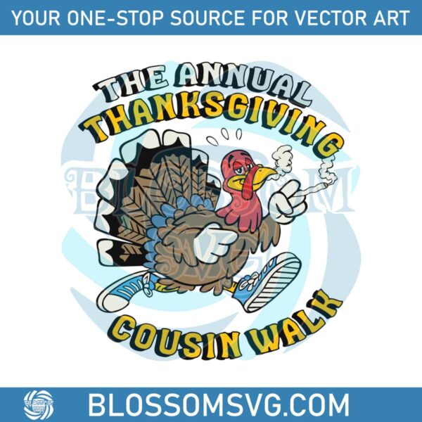 The Annual Thanksgiving Cousin Walk SVG