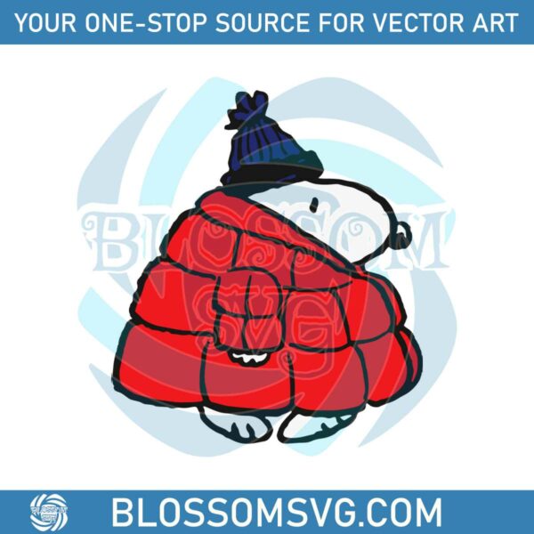 funny-snoopy-puffy-coat-svg