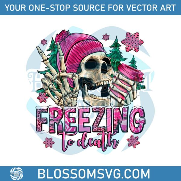 pink-skeleton-freezing-to-death-png