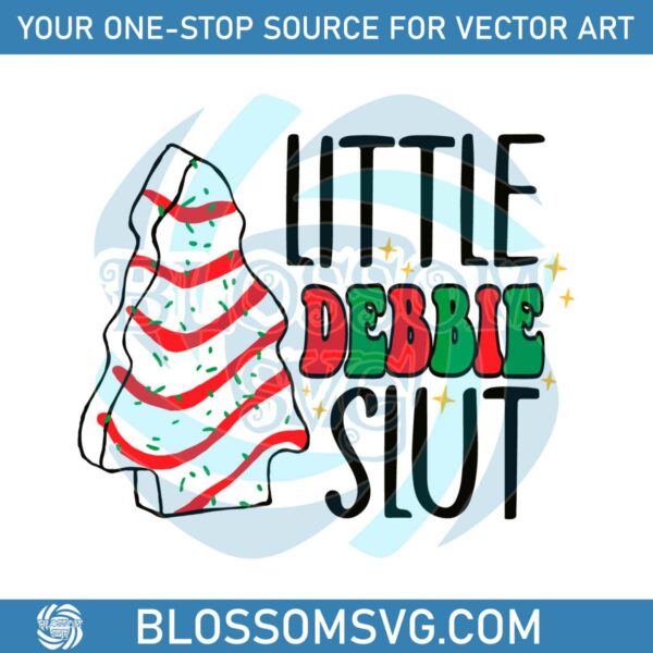 little-debbie-slut-christmas-tree-cake-svg-digital-files
