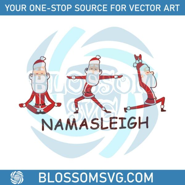 namasleigh-yoga-santa-christmas-svg