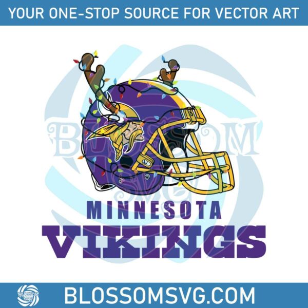 Minnesota Vikings Helmet Deer Antlers Svg Digital Download