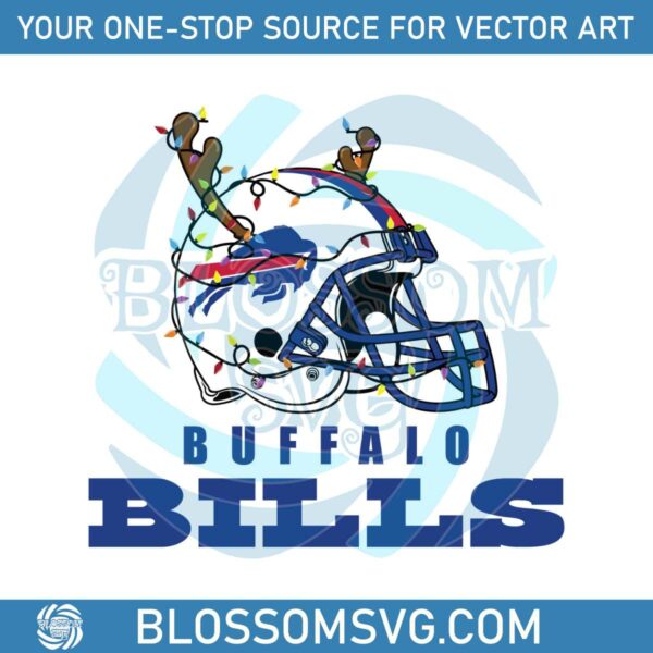 Buffalo Bills Helmet Deer Antlers Svg Digital Download