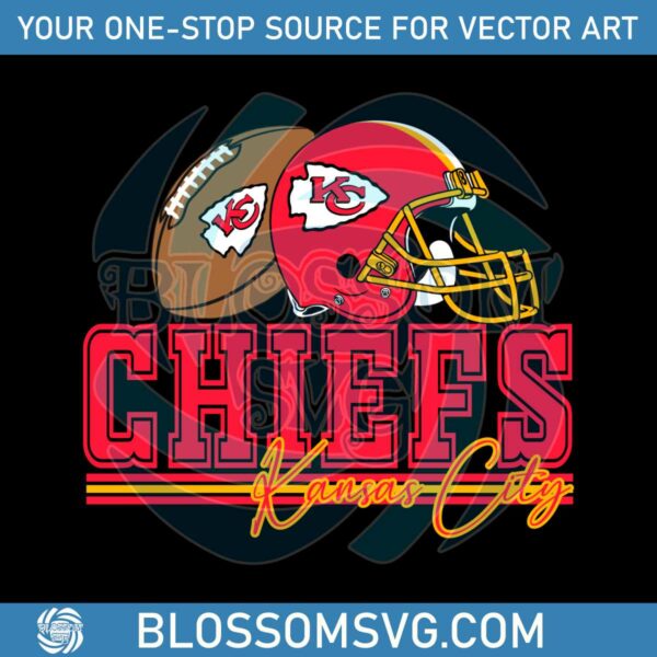 Kansas City Chiefs Football Helmet Svg Digital Download
