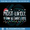 most-likely-to-drink-all-santas-coffee-svg