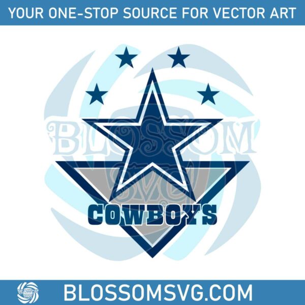 NFL Dallas Cowboys Football Logo SVG