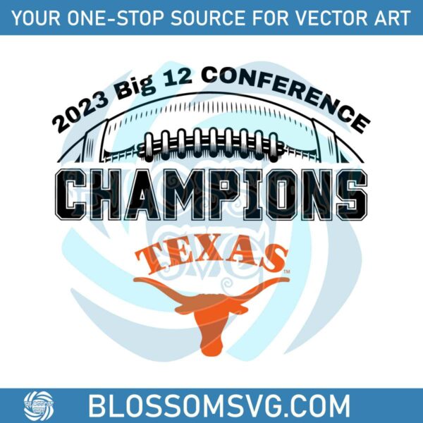 2023-big-12-conference-champions-texas-longhorns-svg