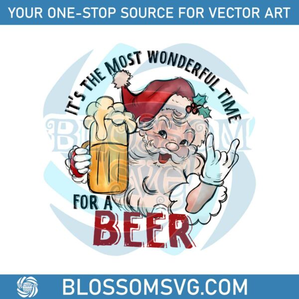 funny-santa-wonderful-time-for-a-beer-png