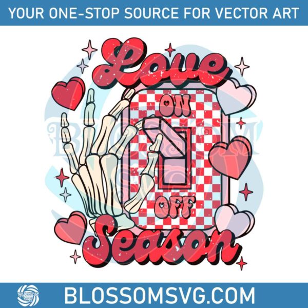 Love Season Valentine Skeleton Hand SVG