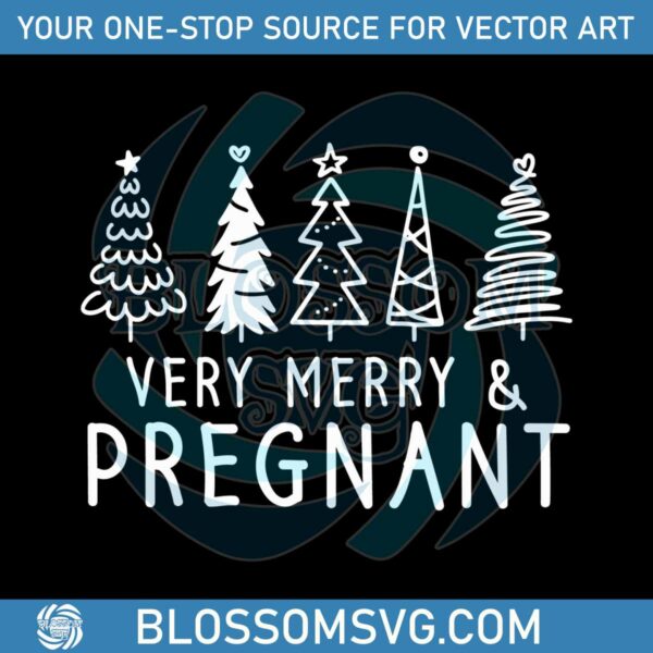 very-merry-and-pregnant-christmas-tree-svg