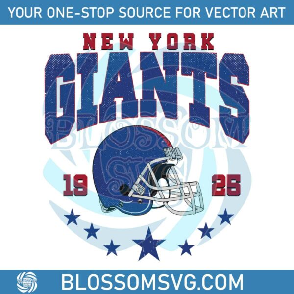 New York Giants Football Helmet 1925 SVG