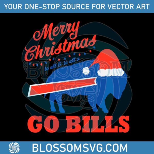 Merry Christmas Go Bills SVG