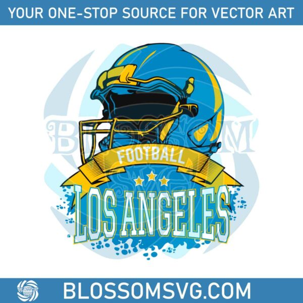 Vintage Los Angeles Football Helmet SVG