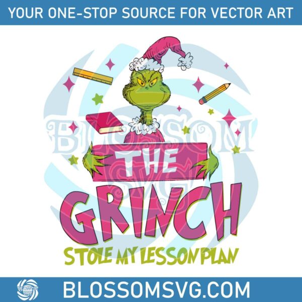 pink-grinch-stole-my-lesson-plan-svg