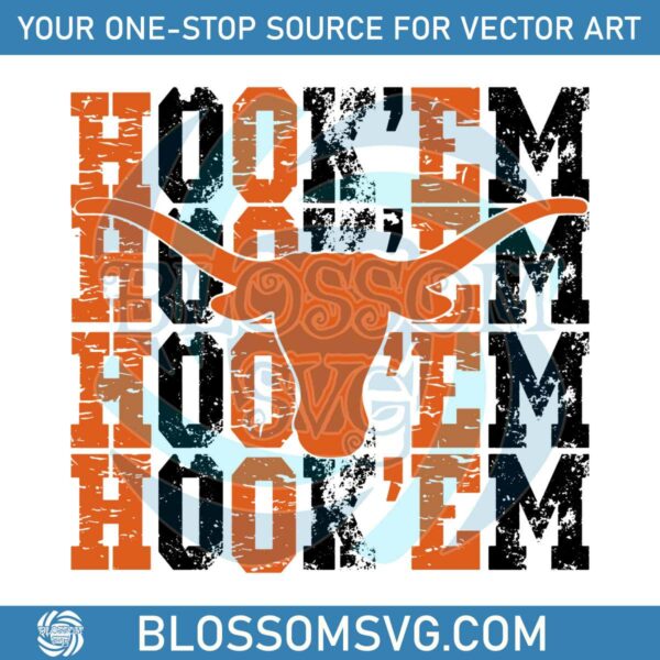 hook-em-texas-longhorn-ncaa-svg-digital-download