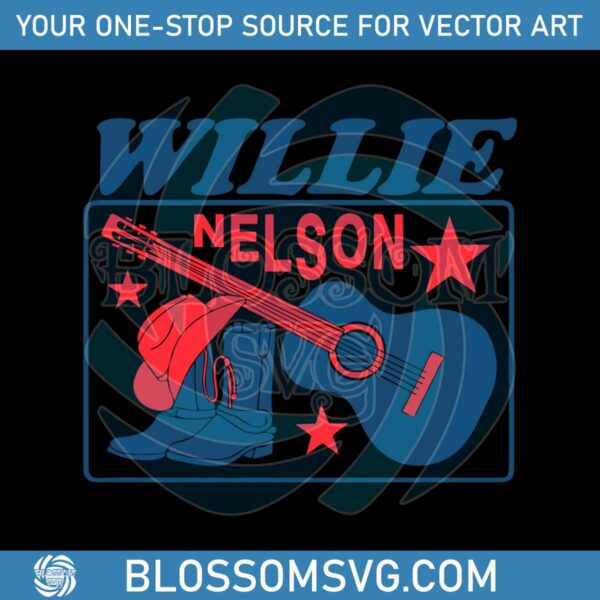 willie-nelson-guitar-cowboy-boots-svg