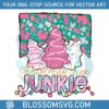 christmas-tree-junkie-pink-cake-svg