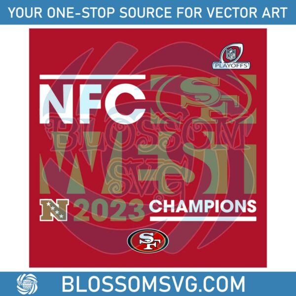 49ers-2023-nfc-west-division-champions-svg