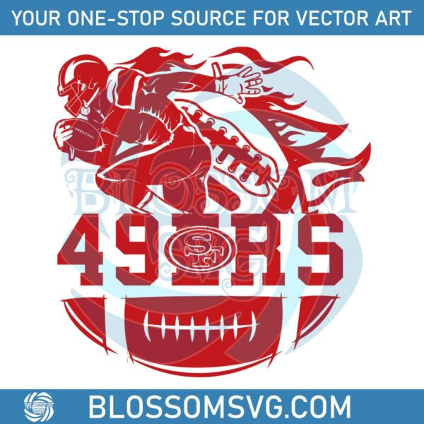 san-francisco-49ers-player-football-svg-digital-download