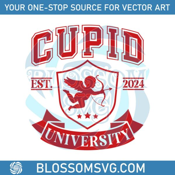 Cupid University Est 2024 Valentines Day SVG